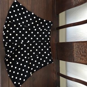 Black and white polka dot Skirt